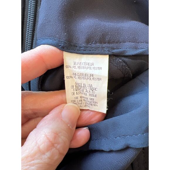 Theory Timba Madera Tapered Leg Pant Navy Women's 0 - Picture 7 of 10